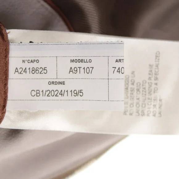 Mnadelli NWD Goat Suede Leather Bomber Jacket Size 58 (~3XL US) In Beige - Picture 10 of 13